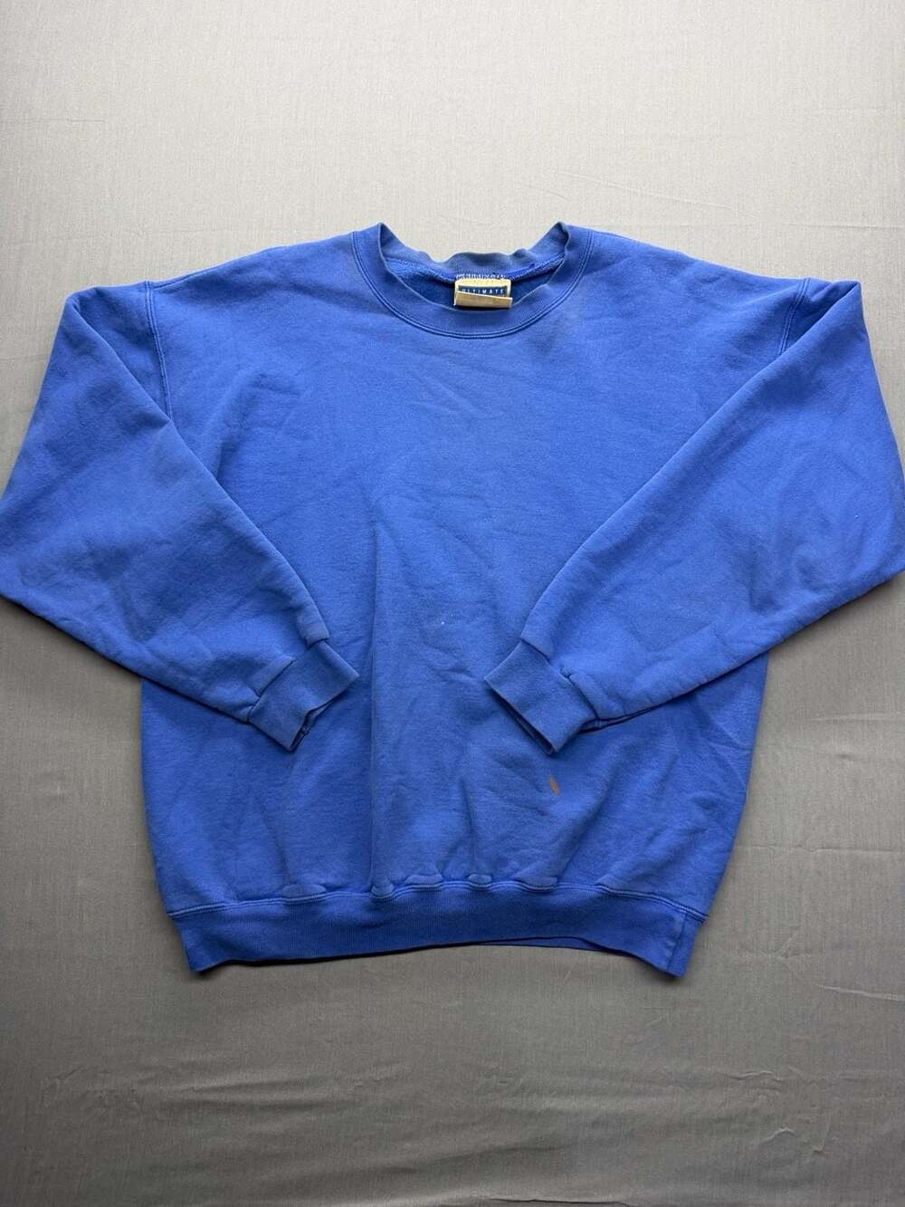 Vintage Hanes Printpro Crewneck Sweatshirt, Blue, Size M